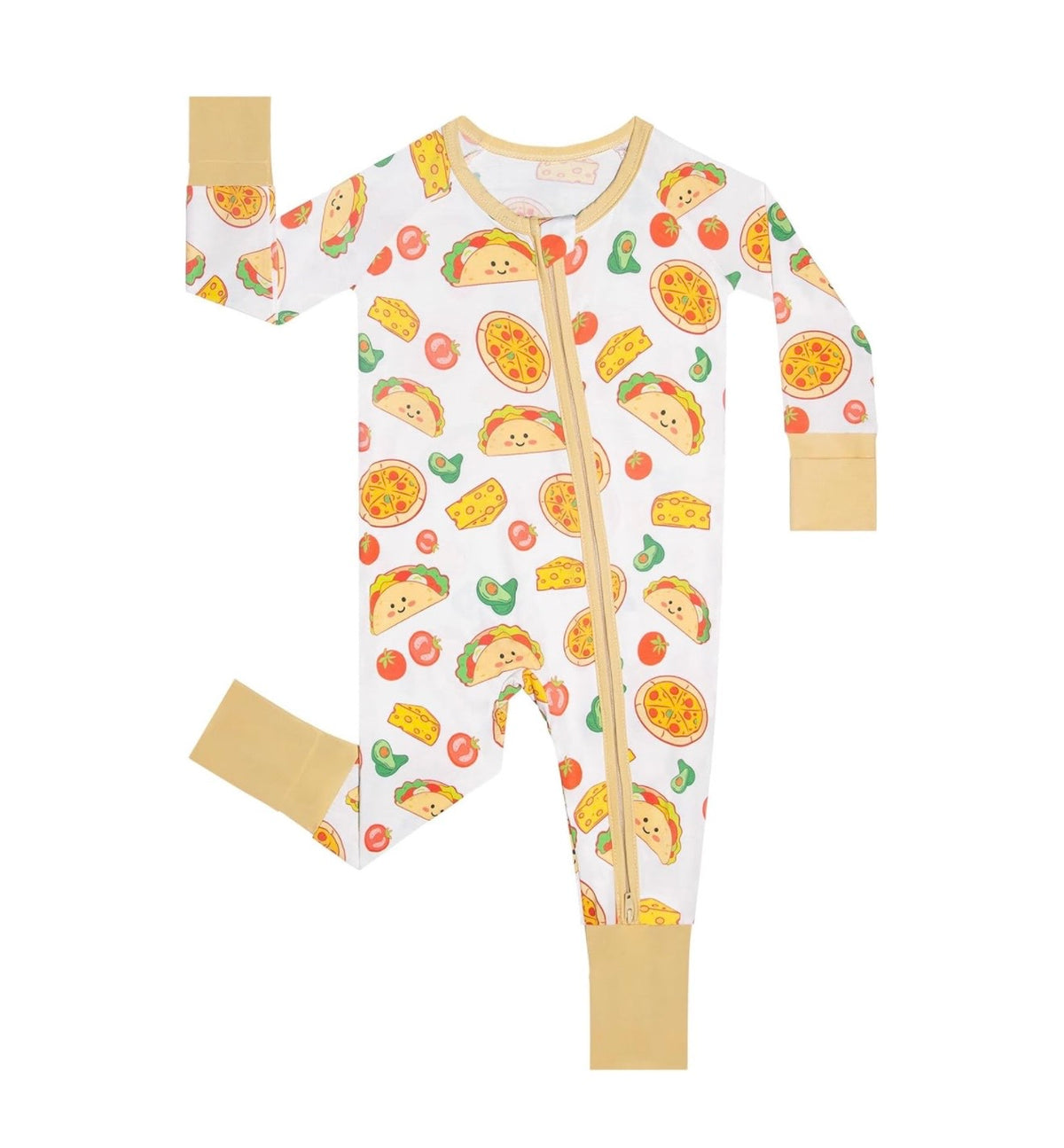 Taco Tuesday Rayon Of Bamboo Footless Baby Pajamas