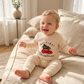 My First Christmas Baby Outfit – Cozy Ribbed 2-Piece Holiday Set