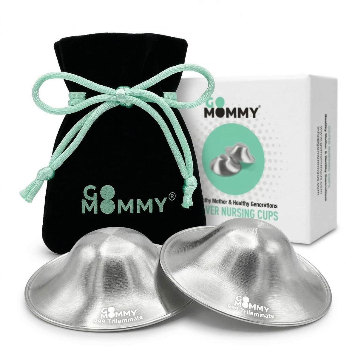 Silver Nursing Cups – Reusable Nipple Protection for Breastfeeding Moms
