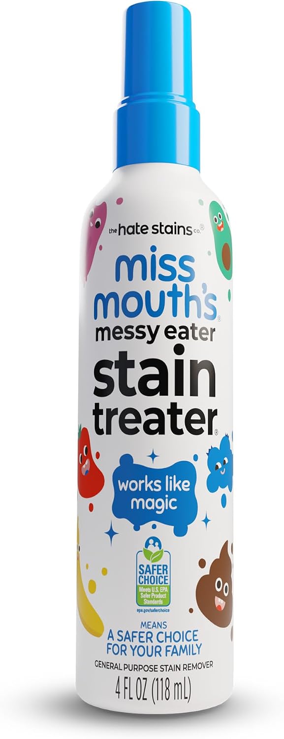 Miss Mouth's Messy Eater Stain Treater Spray – 4 oz Travel-Size Laundry Stain Remover