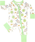 Cute Tennis Rayon Of Bamboo Footless Baby Pajamas
