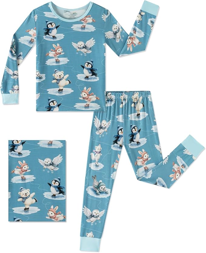 Penguin Rayon of Bamboo 2-Piece Pajama Set